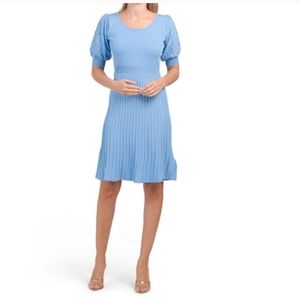 NWT Nanette by Nanette Lepore Puff Sleeve Knit Dress sz L
